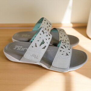 JBU Sport Wildflower Slide Dove Grey Women's Sz 6.5 M
